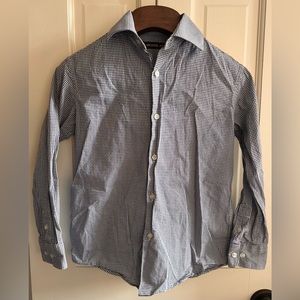 291. Boys Michael Kors Long-Sleeve Cotton Collared Button-Down Shirt
